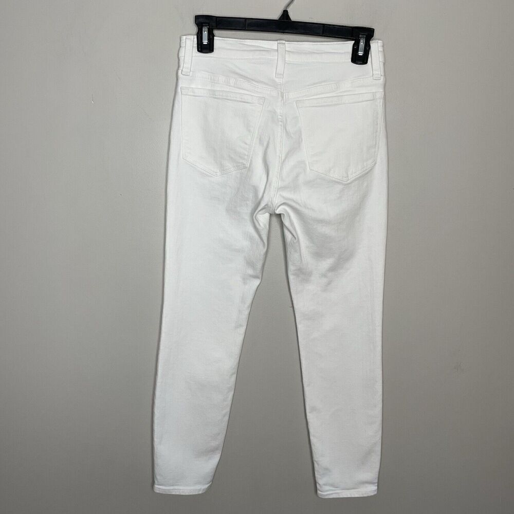 J.CREW Skinny Jeans Women 27 Petite Crisp White 9" Mid-Rise Stretch BO935 - Picture 6 of 12